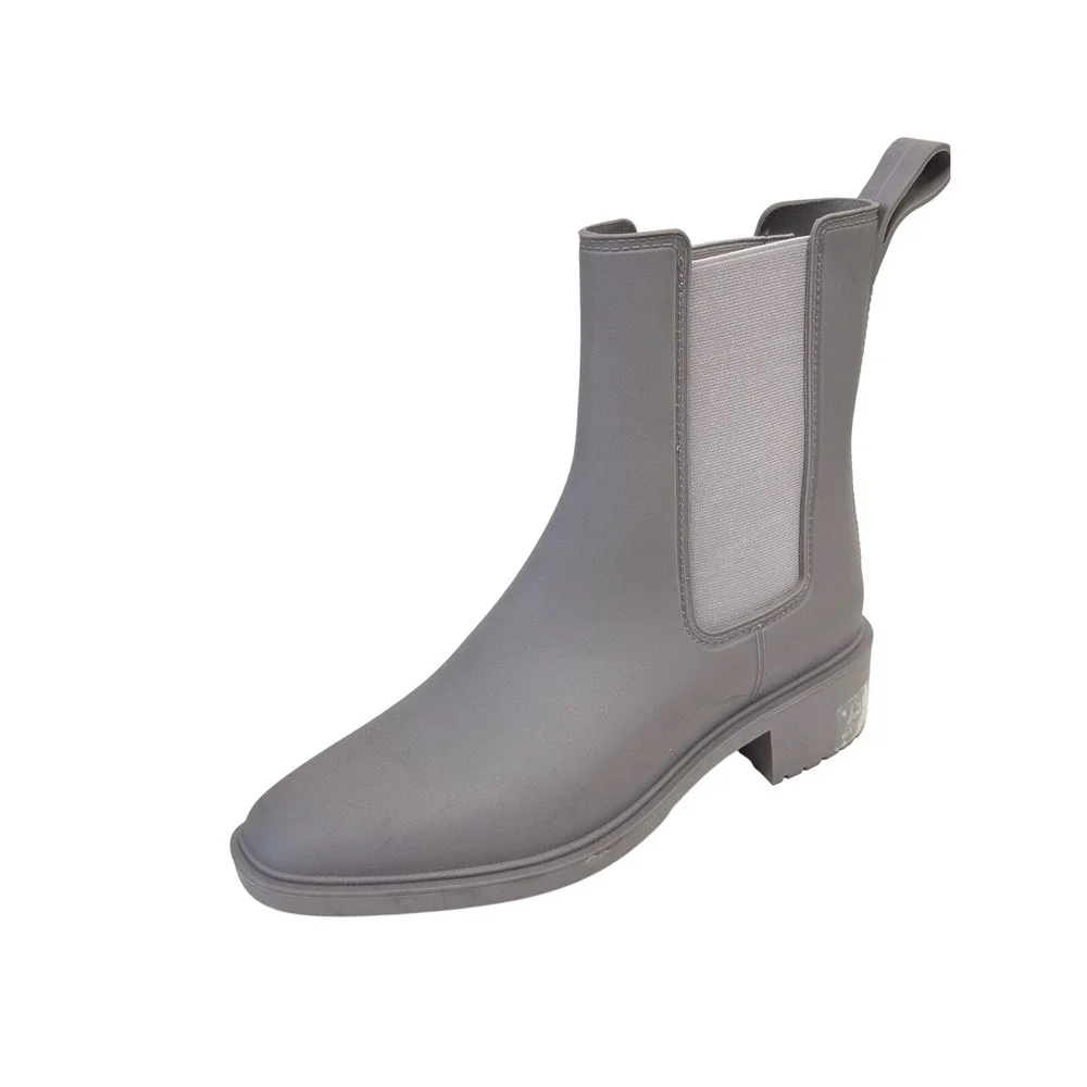 Sam Edelman‎ Laguna Kids Waterproof Chelsea Rain Boots Grey Matte Size 5 NEW